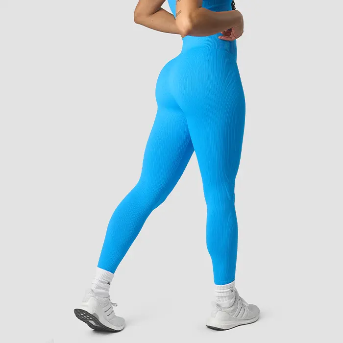 ICANIWILL Ribbet Define Seamless Tights, Azure Blue