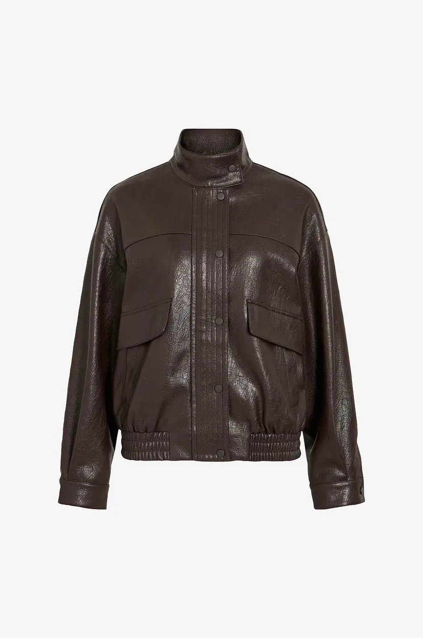 Vila Jakke Vifima L/s High Neck - Brun