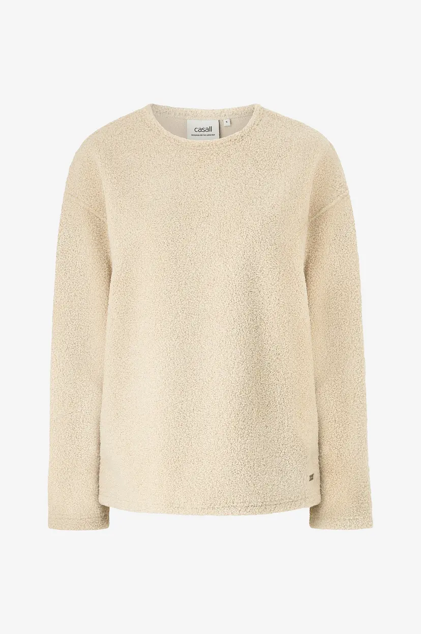 Casall Genser Sherpa Long Sleeve Crew - Beige
