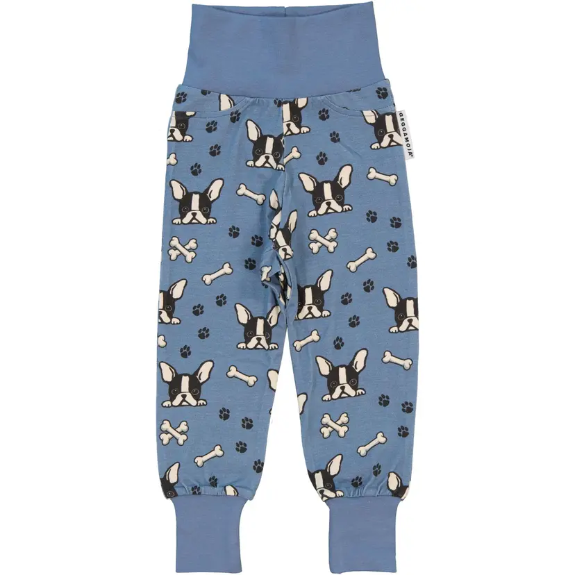 Geggamoja Babybyxor Bambu Bulldog Blå - 74/80