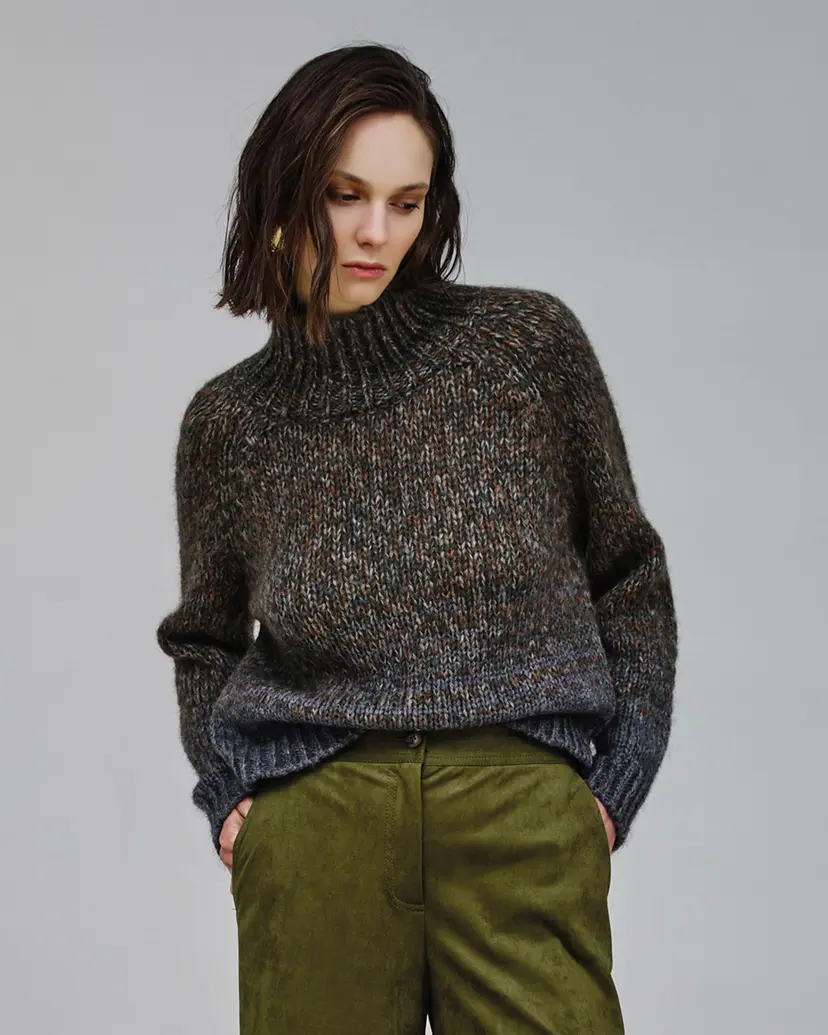 Nenette Nenette MAGDA Green Knitted sweatshirt
