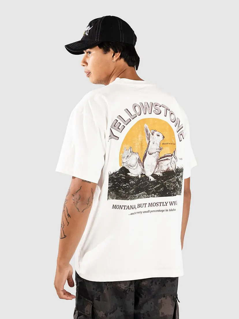 Dravus Dravus Yellowstone Boxy T-skjorte hvit
