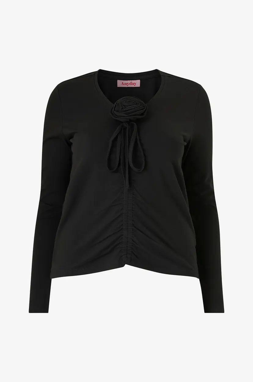 Anyday Topp Any-elmira 256 L/S - Svart