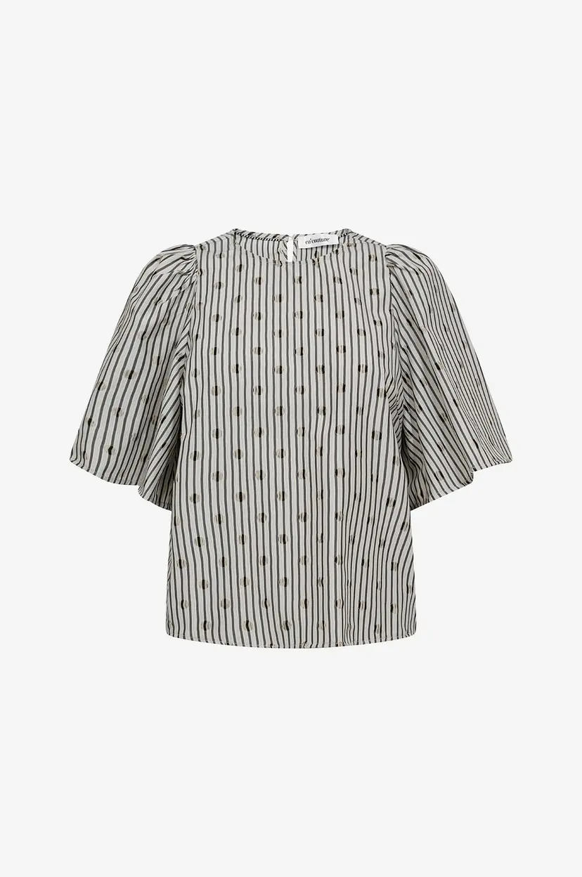 Co'couture Bluse TrixieCC Dot - Grå