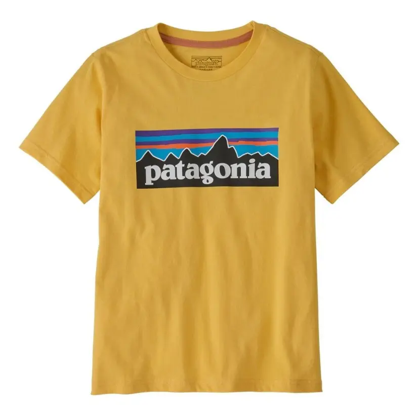 Patagonia Patagonia - Kids P-6 Logo T-Shirt Nectar Yellow