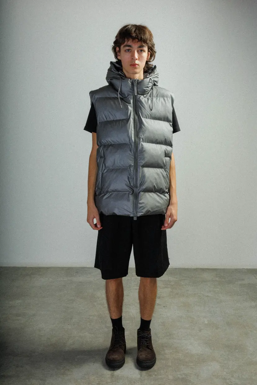 Rains Rains 15140 Gray Puffer vest