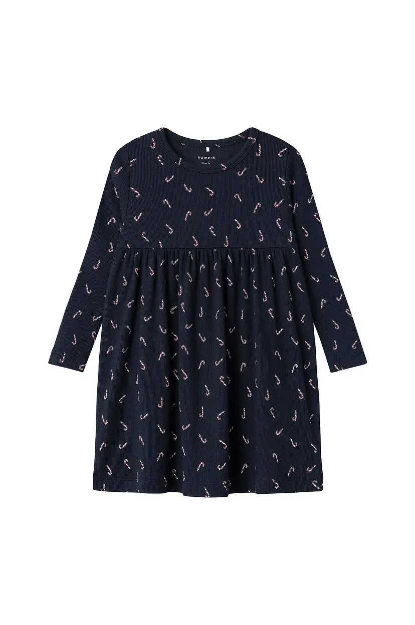 NAME IT Kjole nmfDab LS Dress - Blå