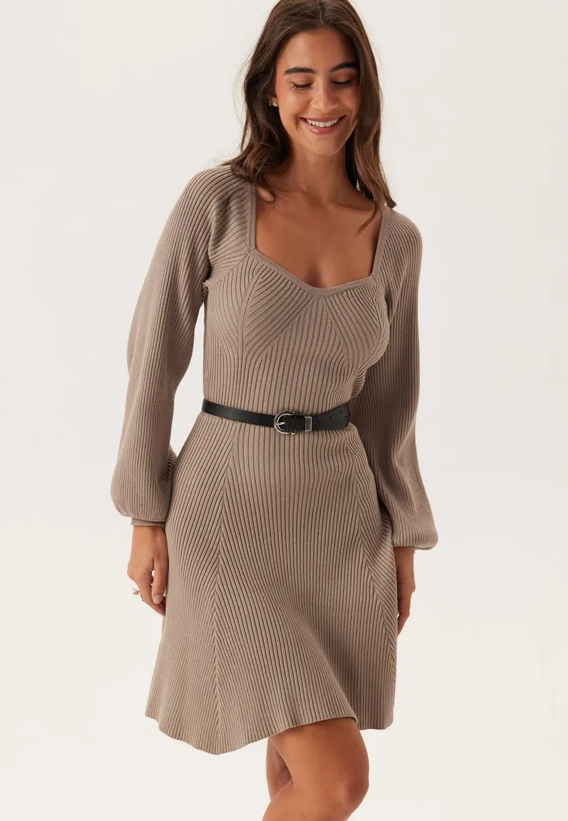 Bubbleroom Knitted Short Skater Dress