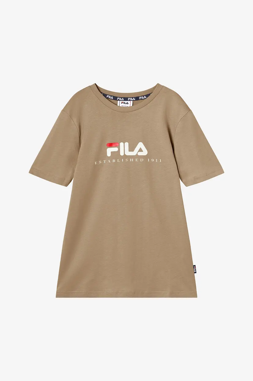 Fila T-skjorte Carisio Regular Logo - Beige