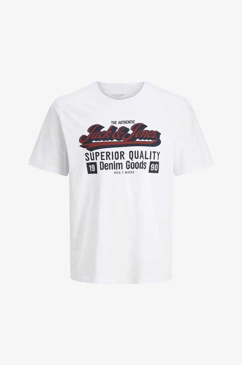 Jack & Jones Junior T-skjorte jjeLogo Tee SS Oneck 2 Col - Hvit