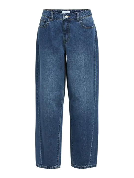 Object Object - Miu Zoe Mw Barrel Ankle Jeans - Medium Blue Denim