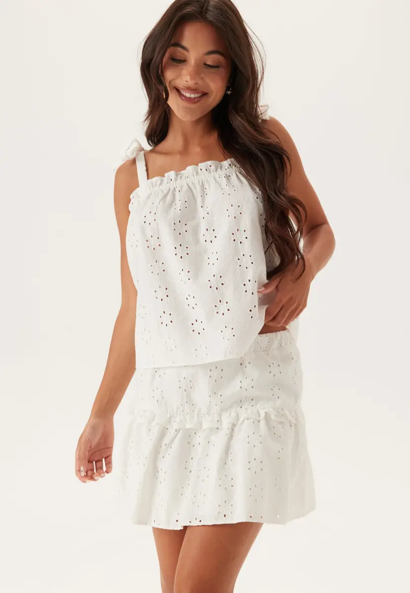 Bubbleroom Broderie Anglaise Skirt