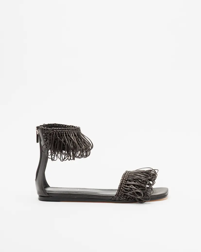 Agl AGL ELSY FRINGE Brown Flat sandals