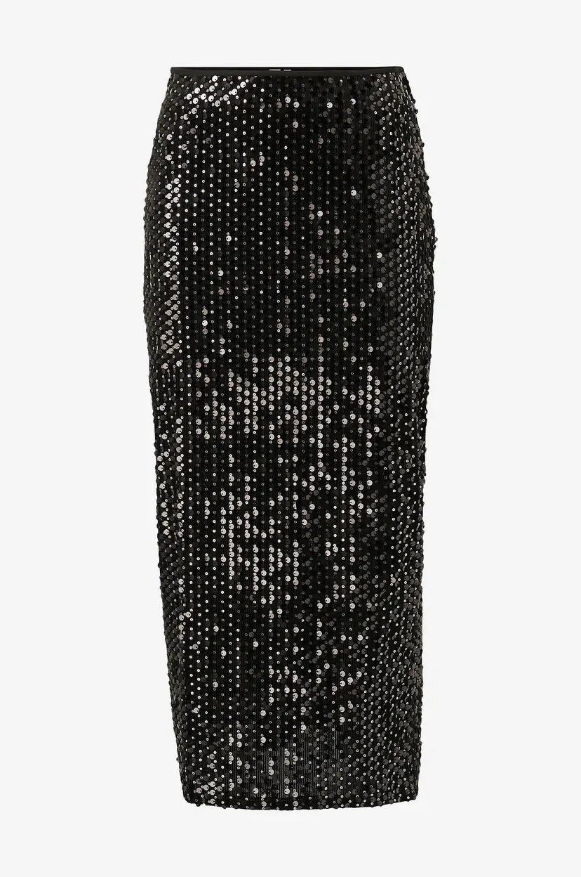ONLY Paljettskjørt onlLucy Long Skirt Wvn - Svart