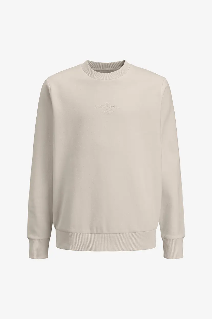 Jack & Jones Junior Collegegenser jjJin Sweat Crew Neck Jnr - Beige