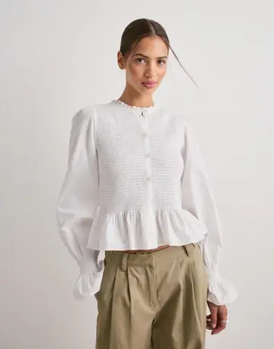 Nelly Nelly - Hvit - Favorite Smock Blouse