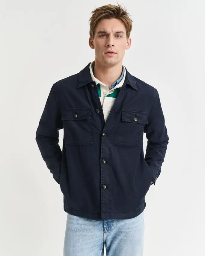 Gant REG COT/LINEN OVERSHIRT