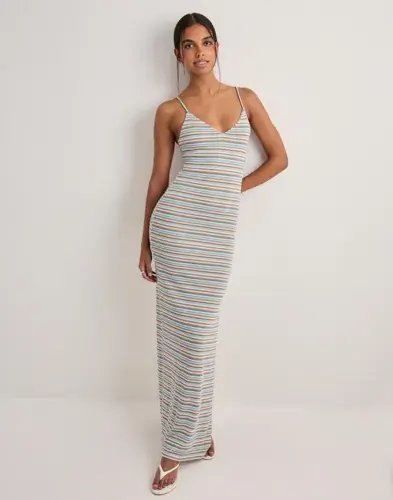 Nelly Nelly - Multi/Mønstrete - Chill Stripe Maxi Dress