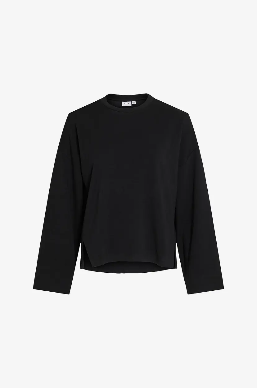 Vila Collegegenser viReflecti Crew Neck L/S Sweat Top - Svart