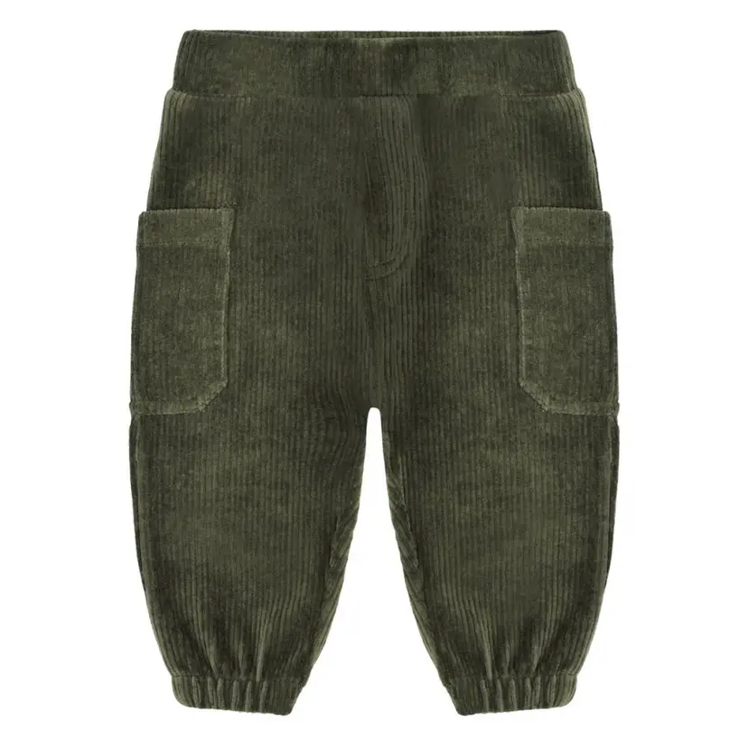 Hust and Claire Hust and Claire - Bukse Baby Gus Ribbed Velour Deep Ivy