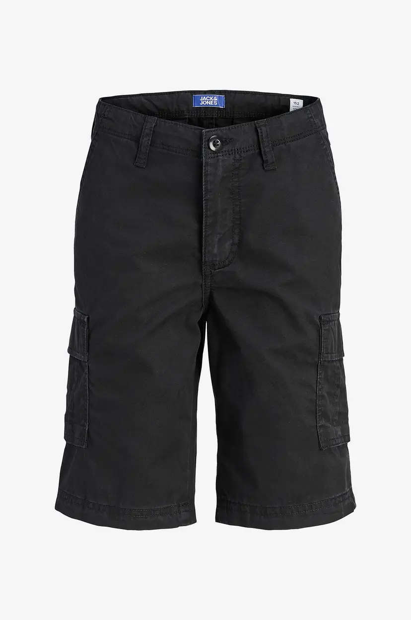 Jack & Jones Junior Cargoshorts jpstCole Matty Cargo Short Mid Jnr - Svart