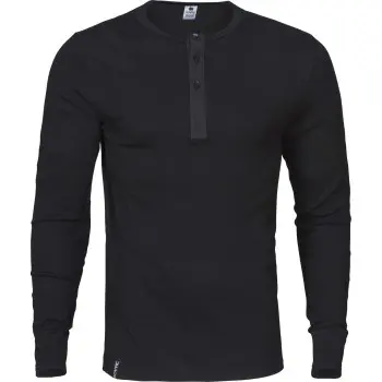 Dovre Dovre Grand Dad Rib Svart bomull Large Herre