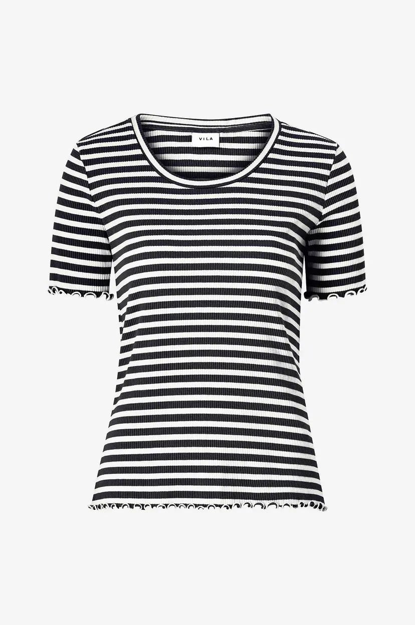 Vila Topp viThessa S/S Top - Svart