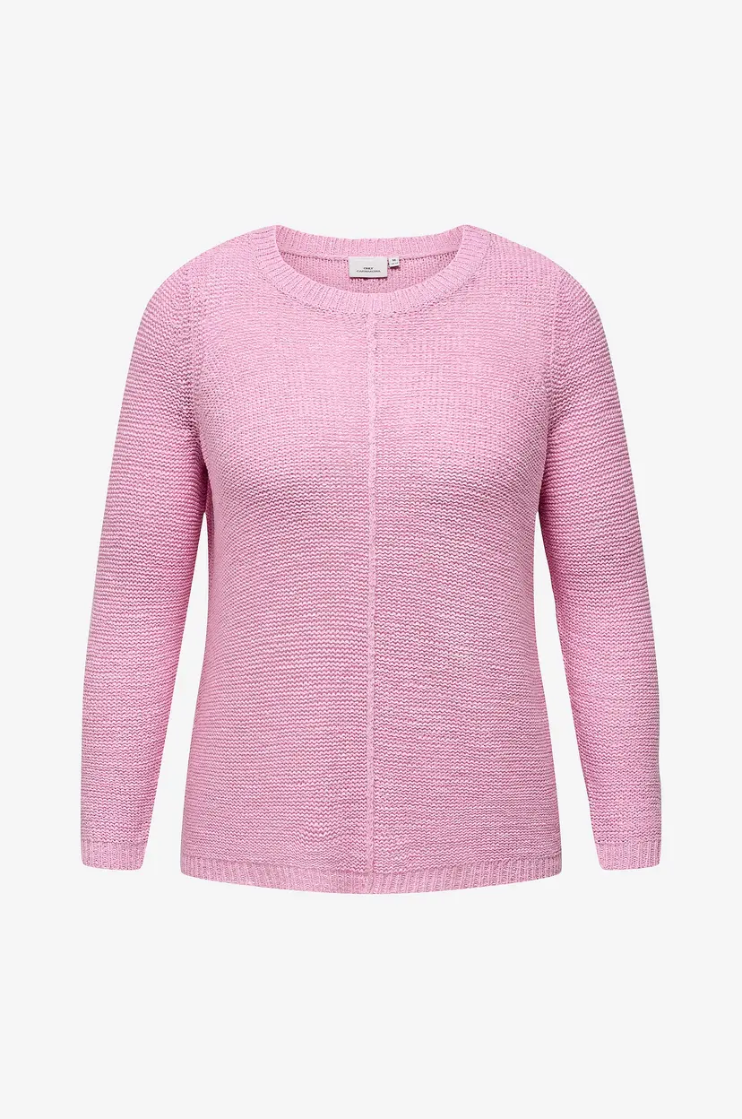 Only Carmakoma Genser Carnew Foxy L/s Pullover Knt - Lilla