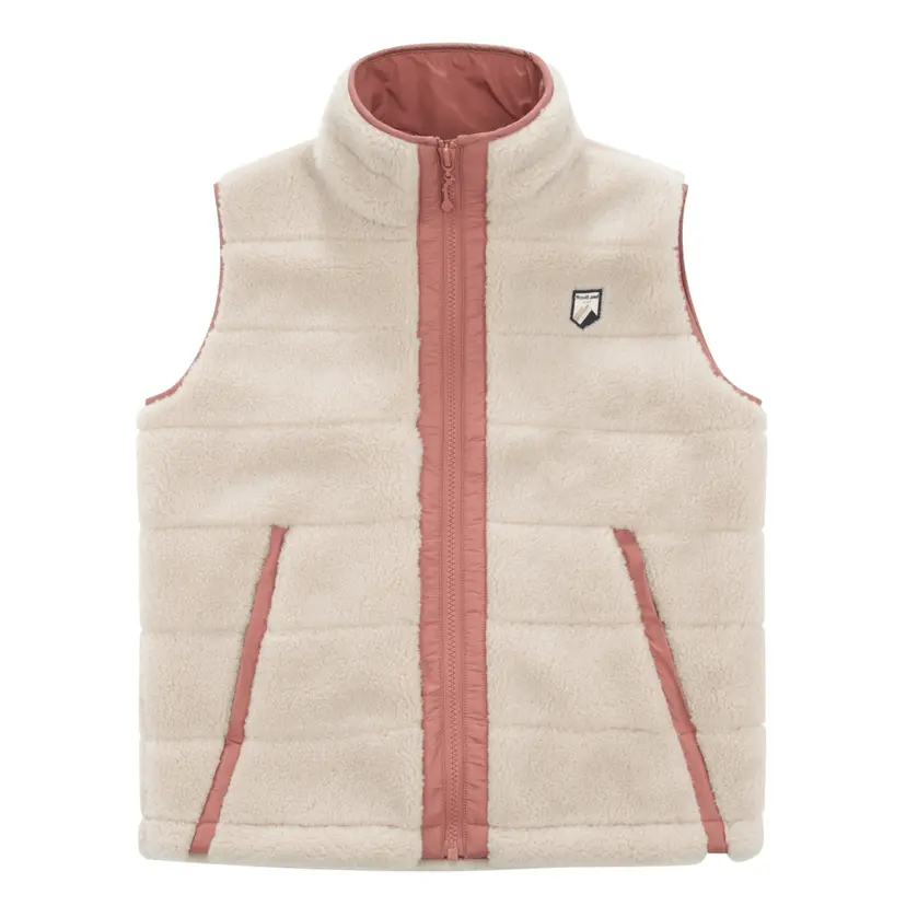 Woolland WoolLand - Fleecevest Nusfjord Burned Rose