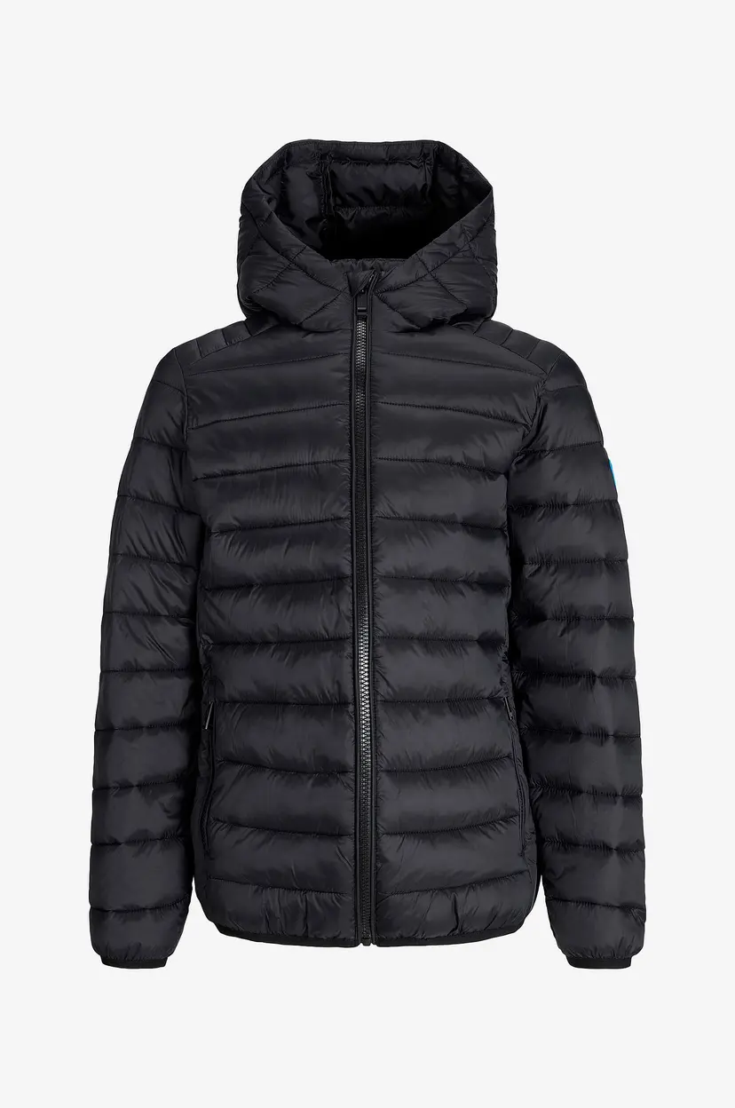 Jack & Jones Junior Pufferjakke jjeBradley Light Puffer Hood Jnr - Svart