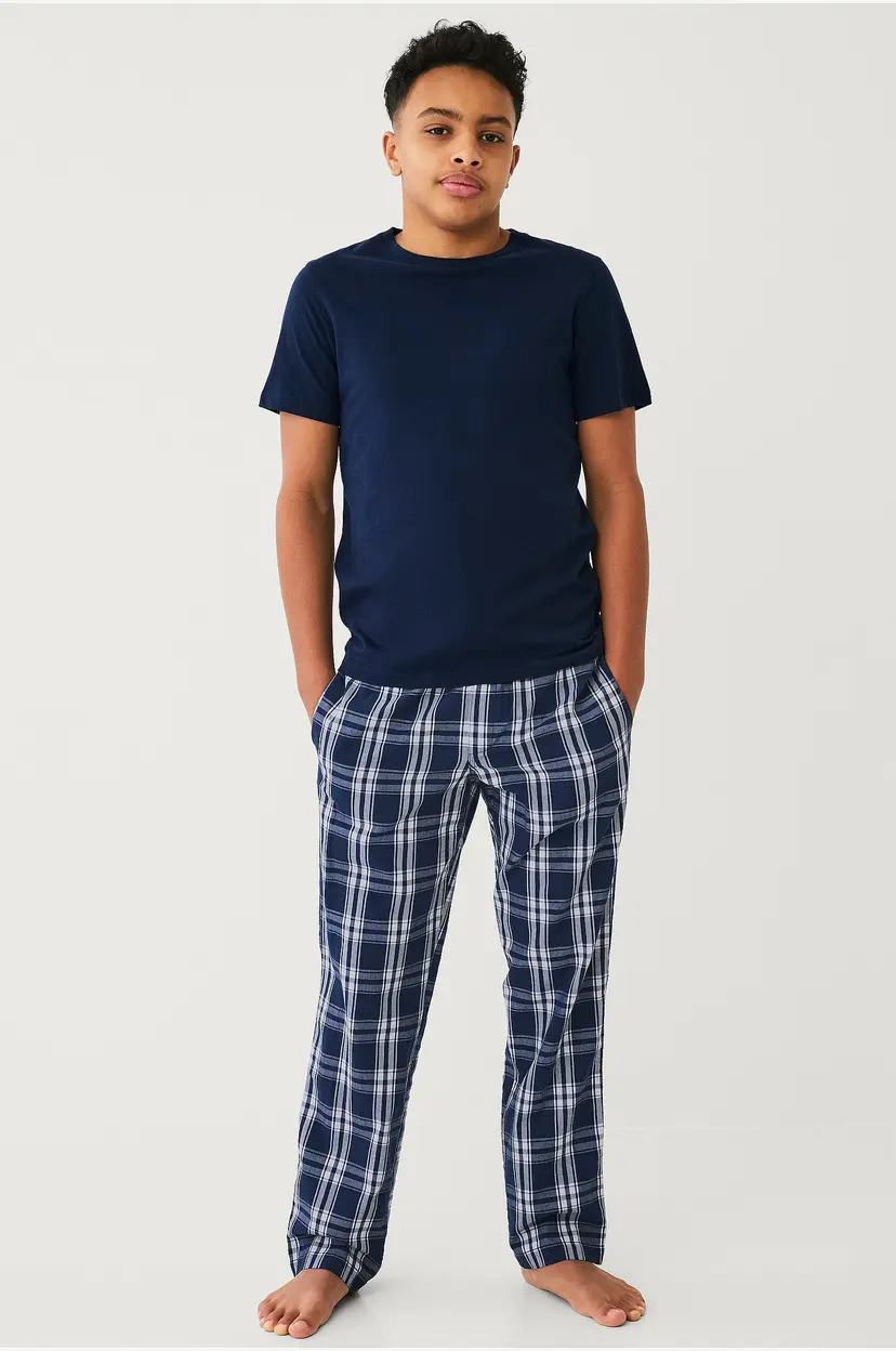 Ellos Collection Pysjbukser Harry i poplin - Blå