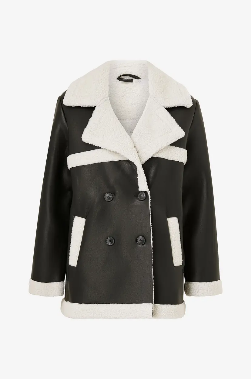 Vero Moda Jakke vmMetha Coated Jacket - Svart