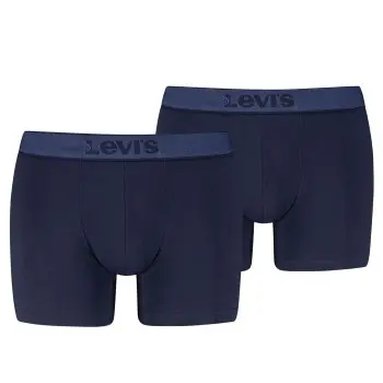 Levi's Levis 2P Men Twill Boxer Brief Marine bomull Small Herre