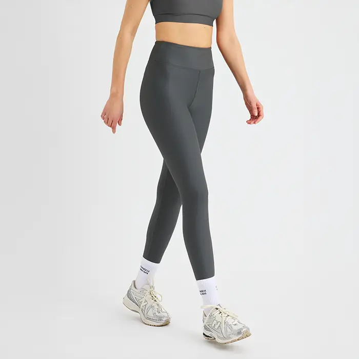 Rohnisch Ribbestrikkede Tights Grå