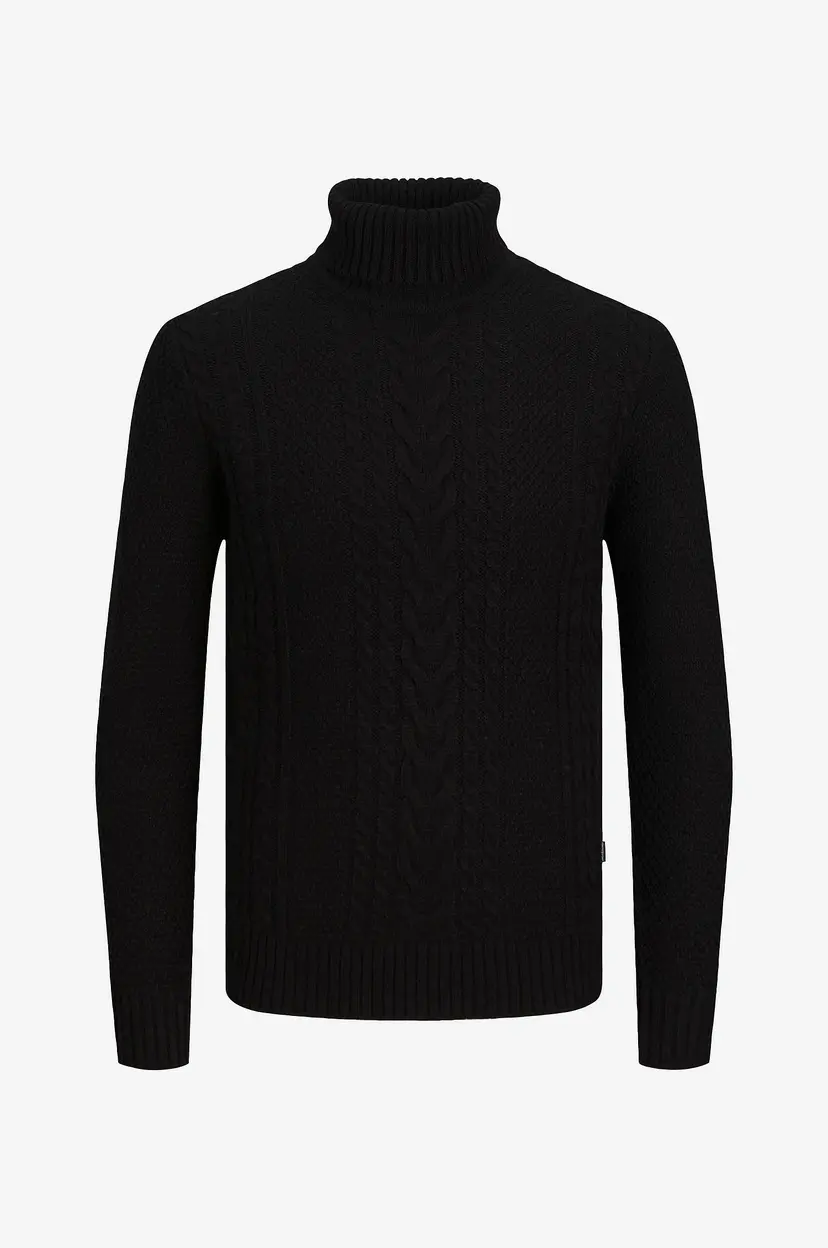 Jack & Jones Genser jjCraig Knit Roll Neck - Svart