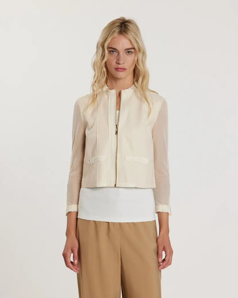Relish Relish ALFIO Beige Cropped Jacket