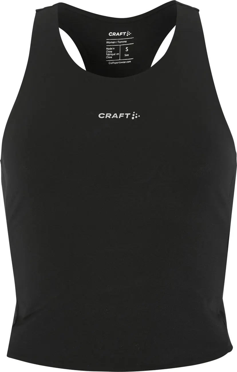Craft Craft Women's Hypervent Cropped Pocket Singlet Black