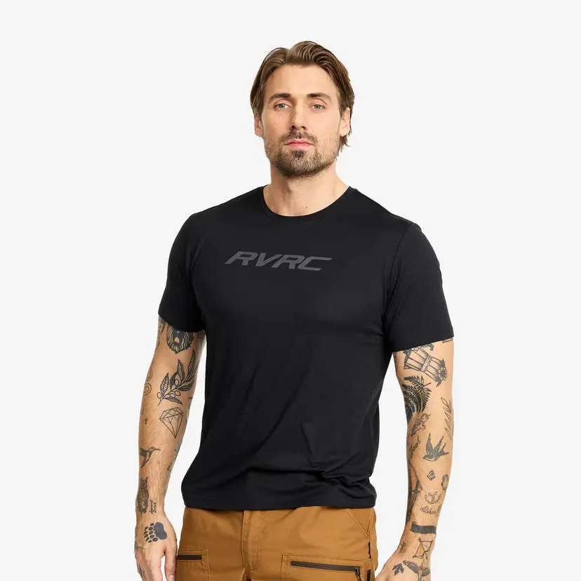RevolutionRace Mission Logo T-shirt Herre Black
