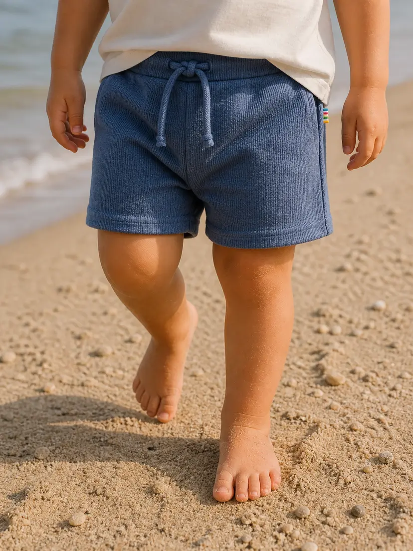 Joha Shorts "Cotton rib" Blue