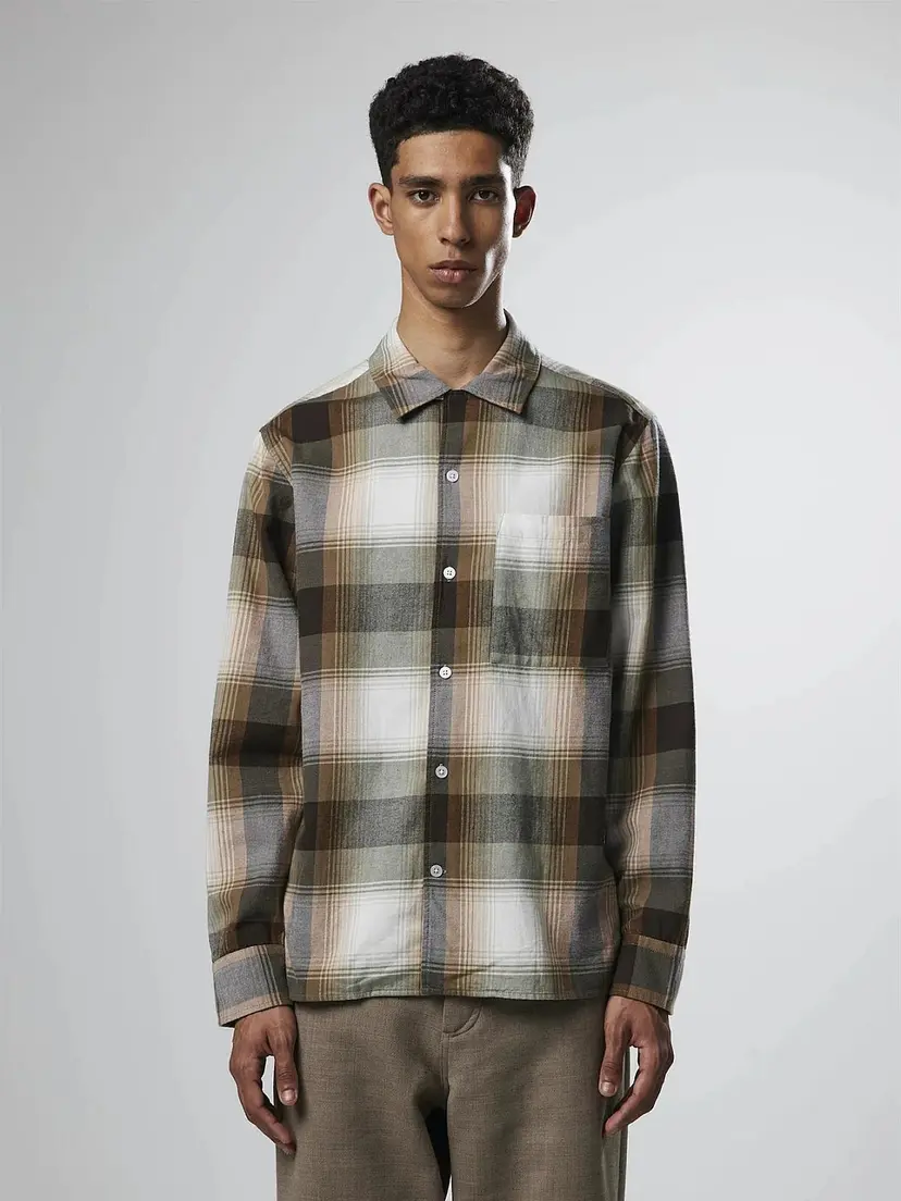 Nn07 Julio 5291 Regular Cotton Checkered Overshirt