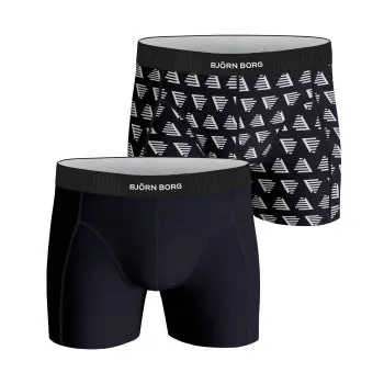 Björn Borg Björn Borg 2P Cotton Stretch Shorts 2112 Hvit/Marine bomull X-Large Herre