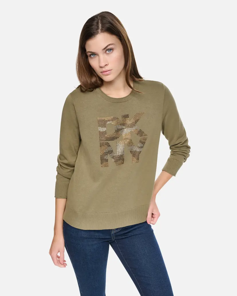 DKNY Jeans DKNY Jeans DJ6R0953 Green Sweatshirt