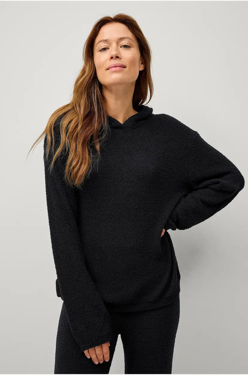 Ellos Collection Myk hettegenser - Svart