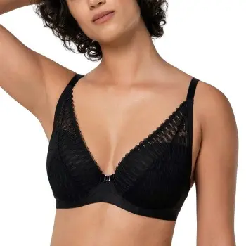 Triumph BH Aura Spotlight Plunge Bra Svart A 70 Dame