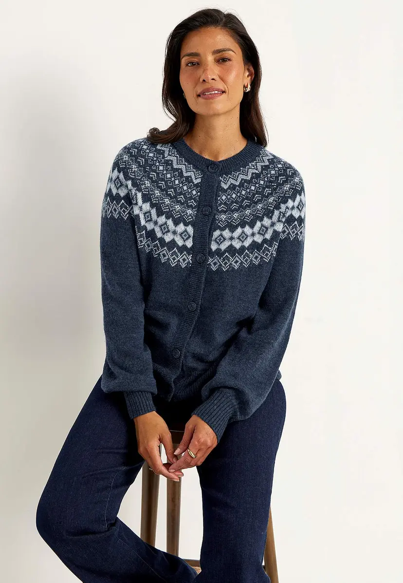 Cellbes of Sweden Jacquardstrikket cardigan