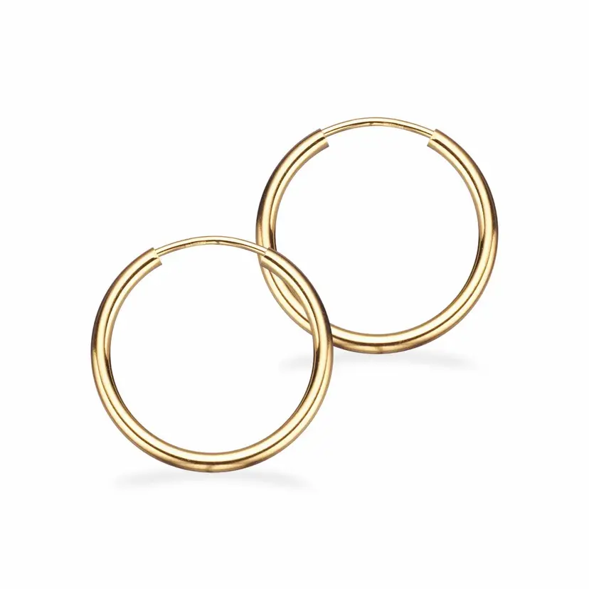 Scrouples Scrouples - 8 karats guld creoler, 20mm - 11203