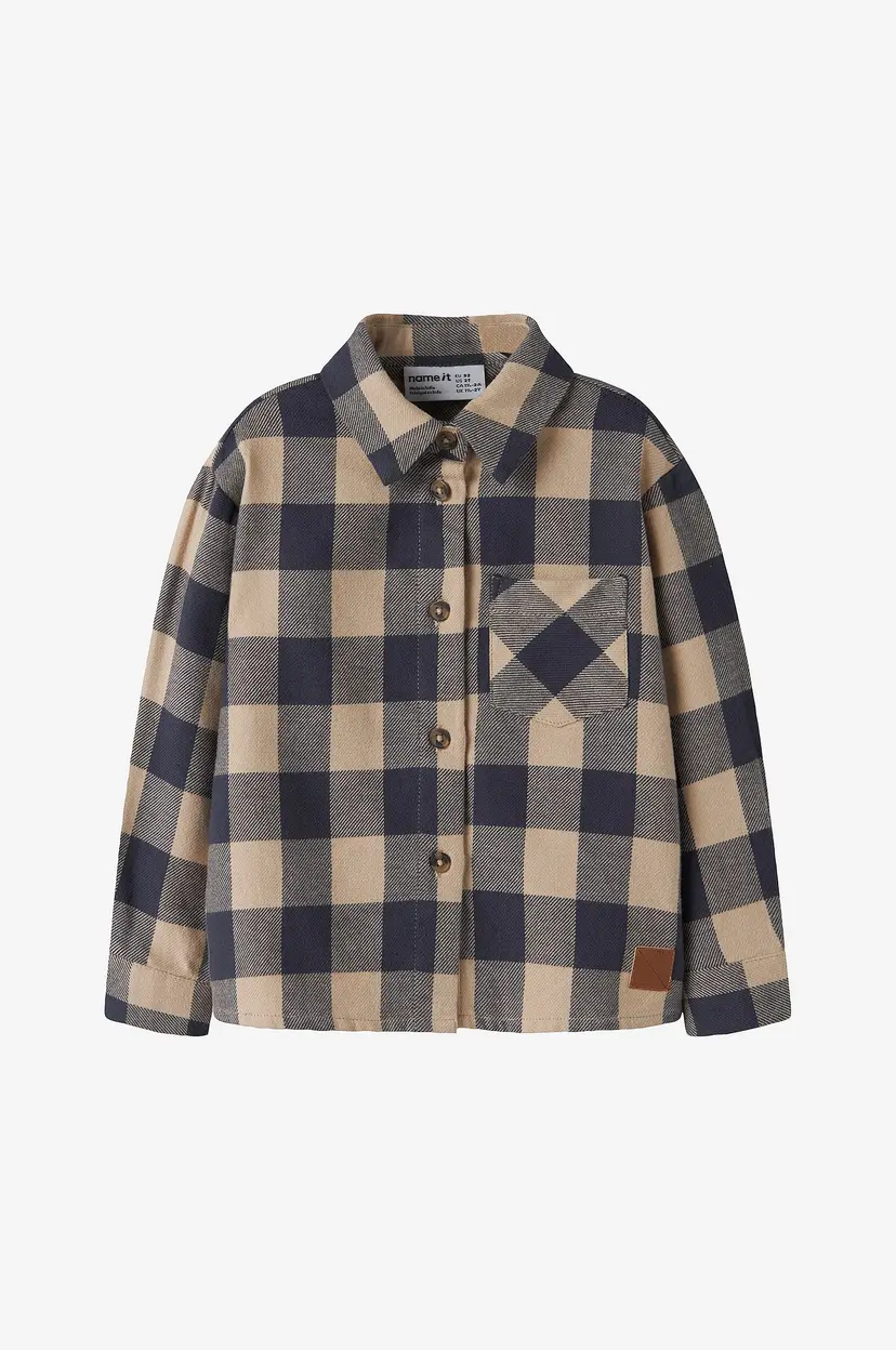 NAME IT Skjorte Nmmnoriel Ls Nreg Shirt - Blå