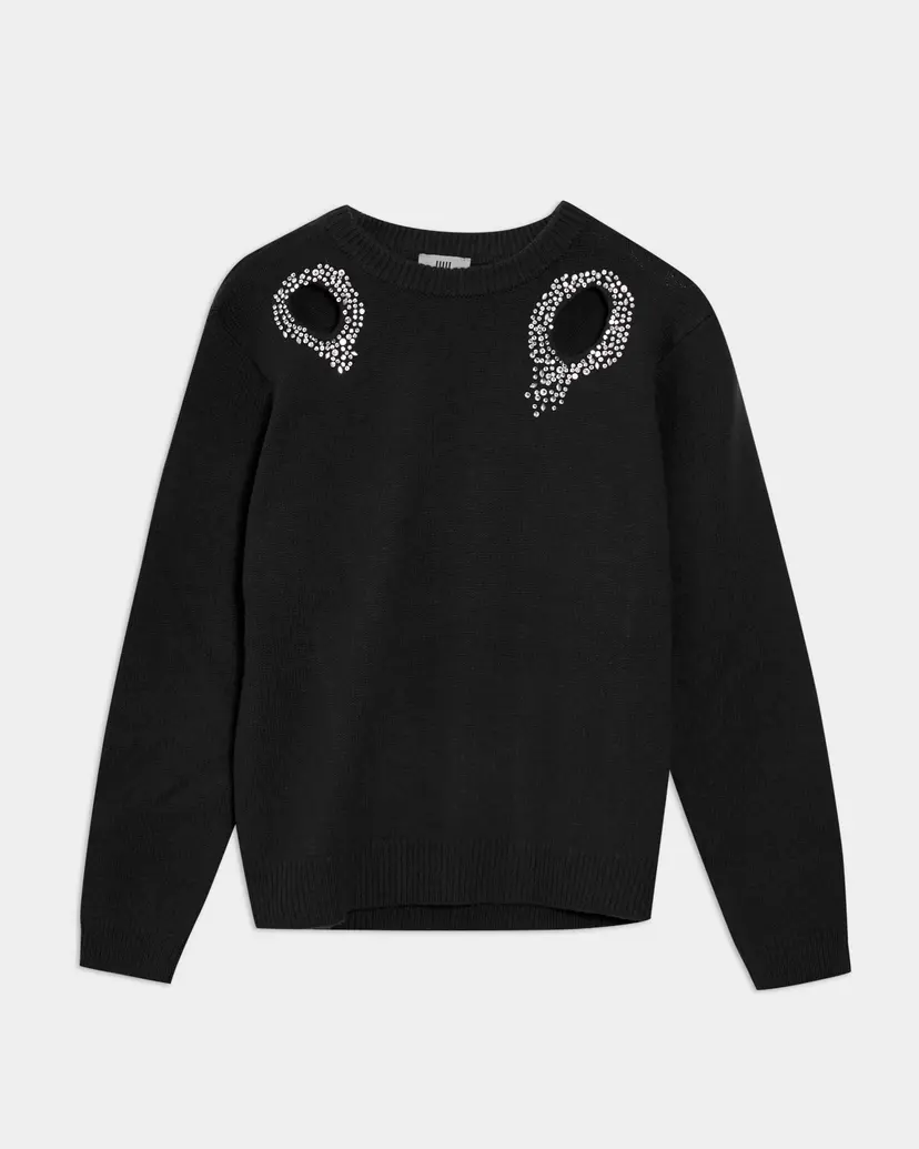 Jijil Jijil JPI25MK029 Black Knitted sweatshirt