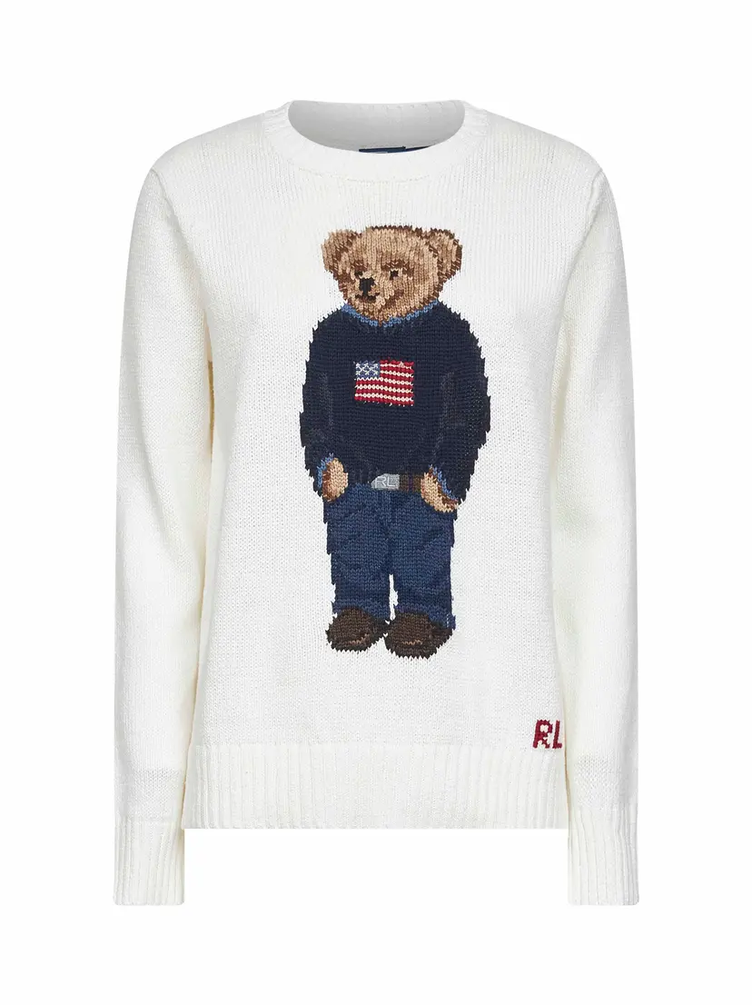 Polo Ralph Lauren Polo Ralph Lauren Strikkegensere – Hvit