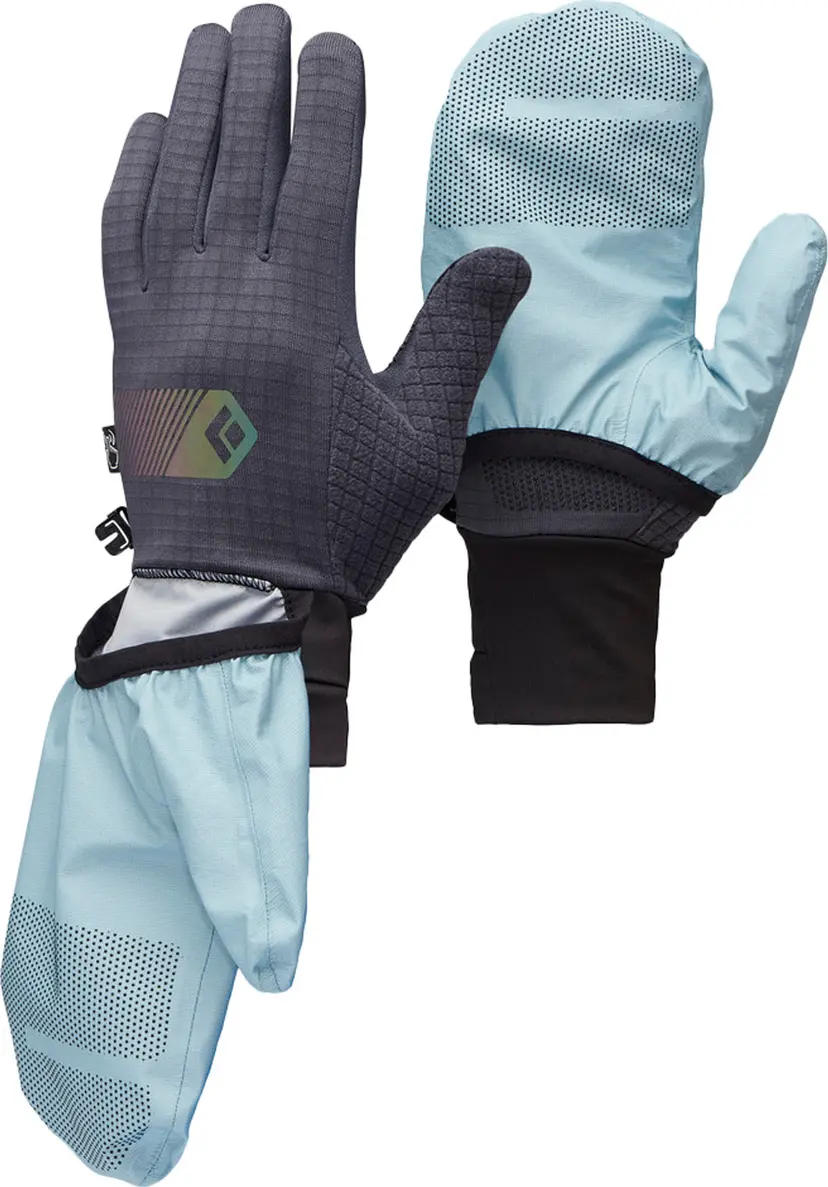 Black Diamond Black Diamond Gridtech Storm Hood Gloves Carbon-Glacier